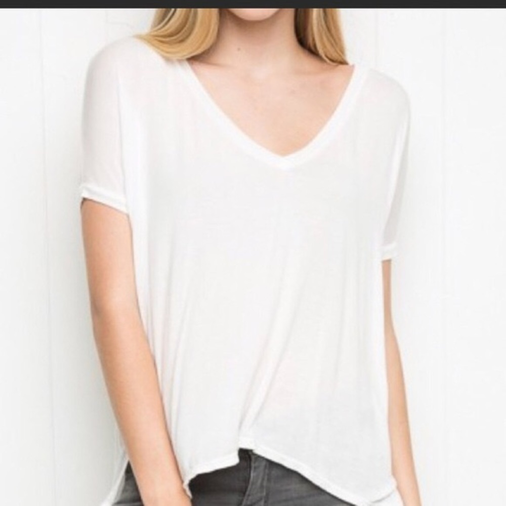 Brandy Melville White Sheron Top